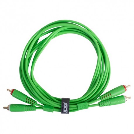 U97003GR - Ultimate Audio Cable Set RCA-RCA Straight  Green
