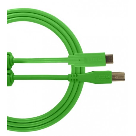 U96001GR - Ultimate Audio Cable USB 2.0 C-B Green Straight 1,5m