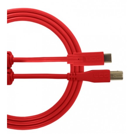 U96001RD - Ultimate Audio Cable USB 2.0 C-B Red Straight 1,5m