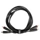U97001BL - Ultimate Audio Cable Set RCA-RCA Straight Black