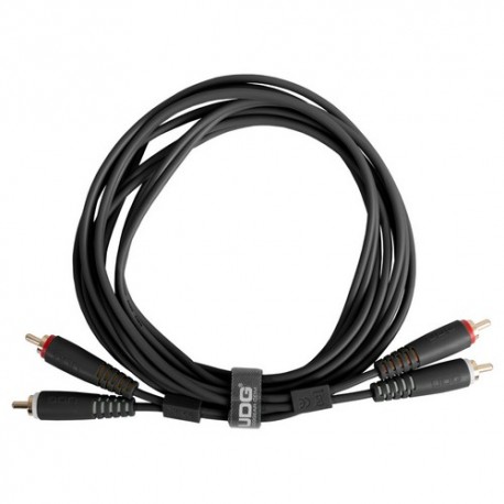 U97001BL - Ultimate Audio Cable Set RCA-RCA Straight Black