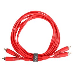 U97003RD - Ultimate Audio Cable Set RCA-RCA Straight Red