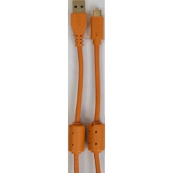 U98001OR - Ultimate Audio Cable USB 3.0 C-A Orange Straight 1,5m