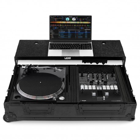 U91100BL - Ultimate Flight Case Single Turntable Battle/PLX-CRSS12+10'/12' Mixer Plus