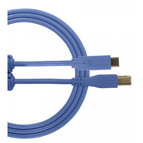 U96001LB - Ultimate Audio Cable USB 2.0 C-B Blue Straight 1,5m