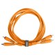 U97003OR - Ultimate Audio Cable Set RCA-RCA Straight Orange
