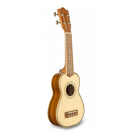 SPST-S Ukulele Soprano con Top in Abete Rosso