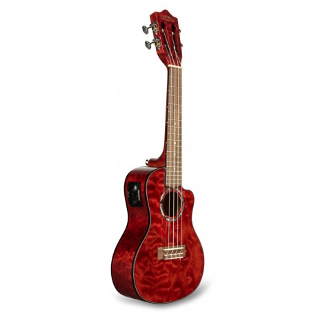 QM-RDCEC - Ukulele Concerto Quilted Maple