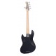 V7 Swamp Ash-5 Reissue Trans Black Satin