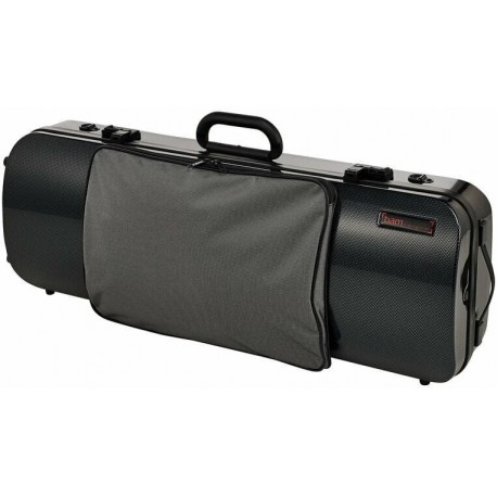 5202XLC CUSTODIA HIGHTECH OBLONG COMPACT SIZE PER VIOLA POCKET - BLACK CARBON