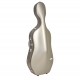 SUP1005XLCS CUSTODIA HIGHTECH SUPREME IN POLICARBONATO PER VIOLONCELLO - CHAMPAGNE - SILVER