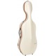 SUP1005XLWO CUSTODIA HIGHTECH SUPREME ICE IN POLICARBONATO PER VIOLONCELLO - WHITE - ORANGE VERSION
