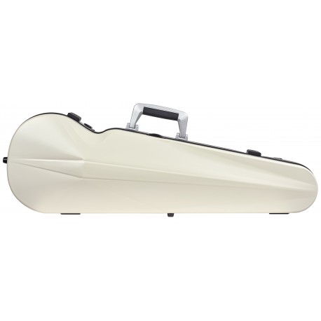 SUP2002XLWN CUSTODIA HIGHTECH SUPREME ICE CONTOURED IN POLICARBONATO PER VIOLINO - WHITE - BLACK VERSION