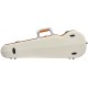 SUP2002XLWO CUSTODIA HIGHTECH SUPREME ICE CONTOURED IN POLICARBONATO PER VIOLINO - WHITE - ORANGE VERSION