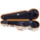 SUP2002XLWO CUSTODIA HIGHTECH SUPREME ICE CONTOURED IN POLICARBONATO PER VIOLINO - WHITE - ORANGE VERSION