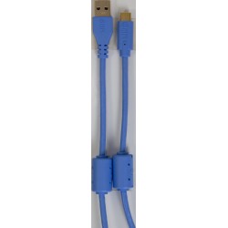 U98001LB - Ultimate Audio Cable USB 3.0 C-A Blue Straight 1,5m