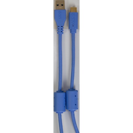 U98001LB - Ultimate Audio Cable USB 3.0 C-A Blue Straight 1,5m