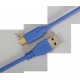 U98001LB - Ultimate Audio Cable USB 3.0 C-A Blue Straight 1,5m