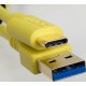 U98001YL - Ultimate Audio Cable USB 3.0 C-A Yellow Straight 1,5m