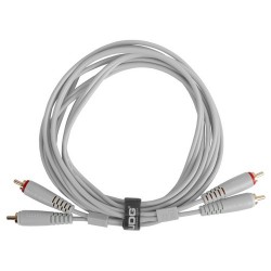 U97003WH - Ultimate Audio Cable Set RCA-RCA Straight White