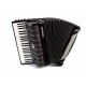 MATTIA IV 120 BK GUN BLACK, WHITE KEYS