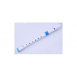 SOPRANO RECORDER-DITEGGIATURA TEDESCA (BIANCO/BLU)