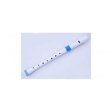 SOPRANO RECORDER-DITEGGIATURA TEDESCA (BIANCO/BLU)