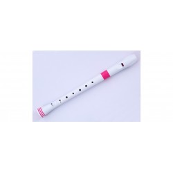 SOPRANO RECORDER-DITEGGIATURA BAROCCA (BIANCO/ROSA)