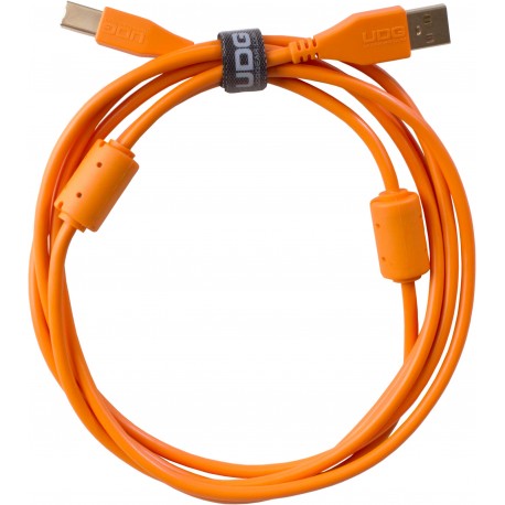 U95001OR - Ultimate Audio Cable  USB 2.0 A-B Orange Straight 1m