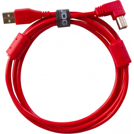 U95004RD - Ultimate Audio Cable USB 2.0 A-B Red Angled 1m