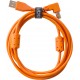 U95004OR - Ultimate Audio Cable USB 2.0 A-B Orange Angled 1m