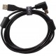 U95004BL - Ultimate Audio Cable USB 2.0 A-B Black Angled 1m