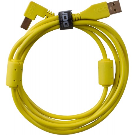 U95005YL - Ultimate Audio Cable USB 2.0 A-B Yellow Angled 2m