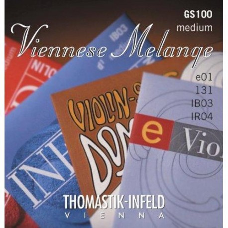 GS100 VIOLIN WIENER MELANGE 4/4 MEDIUM STRING SET