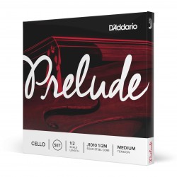 J1010 1/2M SET DI CORDE D'ADDARIO PRELUDE PER VIOLONCELLO, SCALA 1/2, TENSIONE MEDIA