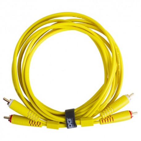 U97003YL - Ultimate Audio Cable Set RCA-RCA Straight Yellow