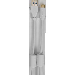 U98001WH - Ultimate Audio Cable USB 3.0 C-A White Straight 1,5m