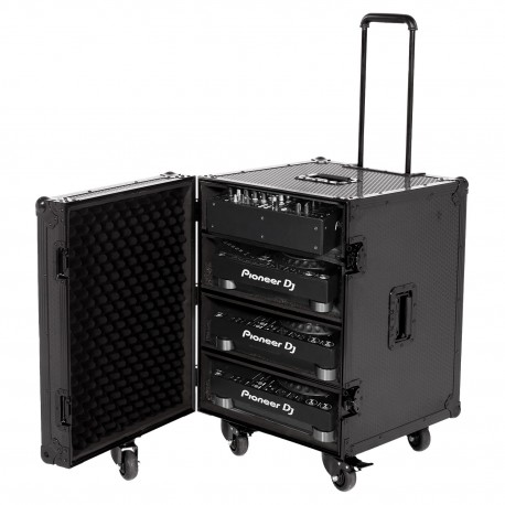 U91101BL - Ultimate Flight Case for set CDJ/MIXER Black Plus (T&SW)