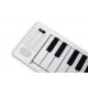 CARRY-ON-FP49 - Key Folding Piano - Bianco
